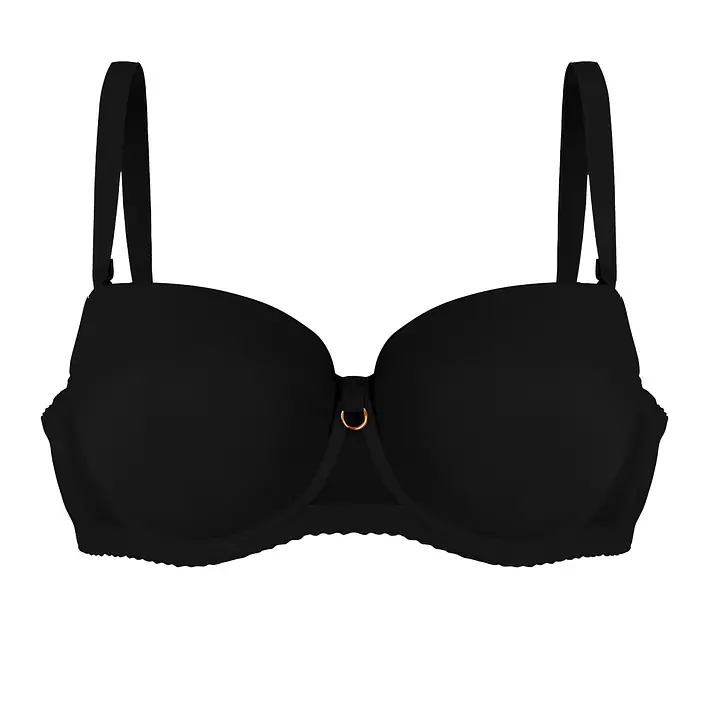Biustonosz Angel 19231 Black od Mediolano to idealna propozycja dla kobiet, które cenią subtelną elegancję i wygodę w każdej sytuacji. Gładki model typu bardotka z push-upem, z odpinanymi ramiączkami i silikonową taśmą w obwodzie, zapewnia idealne podtrzymanie nawet bez dodatkowego wsparcia. Miseczka push-up daje możliwość wyjęcia wkładki z wszytej od wewnątrz kieszonki. Perfekcyjnie sprawdzi się pod wieczorowe sukienki, topy bez ramiączek i inne wymagające stylizacje. Miseczki pięknie modelują biust, a cielisty kolor stapia się ze skórą, pozostając niewidoczny pod ubraniem.Skład: 88% Poliamid, 8% Bawełna, 4% Elastan