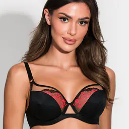 Biustonosz Calypso to model typu plunge, cechujący się delikatnie obniżonym mostkiem oraz głęboką miseczką, która jest mocniej zabudowana. Jest to idealne rozwiązanie dla kobiet poszukujących biustonosza o większym kryciu, ale nadal zachowującego subtelną elegancję.
Model został wykonany z wysokiej jakości materiału odpornego na rozciaganie, górna częć z cielistego tiulu ozdobionego fluo koronką. 
Skład: 85% Poliamid, 10% Elastan, 5% Poliester