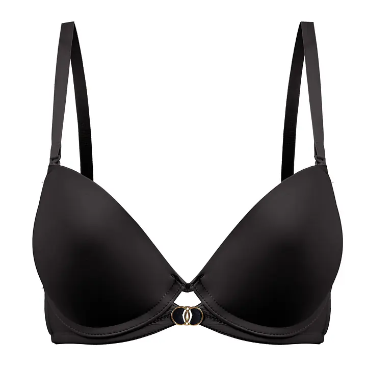 Biustonosz NELA Push-Up 19241 marki Mediolano w klasycznej czerni to must-have w garderobie każdej kobiety. Gładkie, formowane miseczki typu push-up pięknie modelują i podnoszą biust, tworząc zmysłowy dekolt. Biustonosz został uszyty z miękkiego, elastycznego materiału (81% poliamid, 19% elastan), który idealnie dopasowuje się do ciała i zapewnia pełen komfort noszenia. Model wyposażono w regulowane ramiączka oraz zapięcie na haftkę, co umożliwia indywidualne dopasowanie. Na mostku uwagę przyciąga dekoracyjne podwójne złote kółeczko, które dodaje nowoczesnego, minimalistycznego charakteru. Idealny do codziennego noszenia – pod dopasowaną bluzkę, sukienkę lub elegancki zestaw.
Skład: 81% Poliamid, 19% Elastan