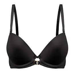 Biustonosz NELA Push-Up 19241 marki Mediolano w klasycznej czerni to must-have w garderobie każdej kobiety. Gładkie, formowane miseczki typu push-up pięknie modelują i podnoszą biust, tworząc zmysłowy dekolt. Biustonosz został uszyty z miękkiego, elastycznego materiału (81% poliamid, 19% elastan), który idealnie dopasowuje się do ciała i zapewnia pełen komfort noszenia. Model wyposażono w regulowane ramiączka oraz zapięcie na haftkę, co umożliwia indywidualne dopasowanie. Na mostku uwagę przyciąga dekoracyjne podwójne złote kółeczko, które dodaje nowoczesnego, minimalistycznego charakteru. Idealny do codziennego noszenia – pod dopasowaną bluzkę, sukienkę lub elegancki zestaw.
Skład: 81% Poliamid, 19% Elastan