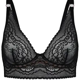 Biustonosz Feel Bralette Long 19236 Black Mediolano to nowoczesna interpretacja klasycznej braletki, zaprojektowana specjalnie z myślą o mniejszych i średnich biustach. Wykonany z delikatnej, czarnej koronki o kwiatowym wzorze, model w konstrukcji MS7 zachwyca subtelnością i wyjątkowym komfortem noszenia. Dłuższy pas pod biustem typu long line nie tylko pięknie modeluje sylwetkę, ale też zapewnia dodatkowe podtrzymanie i stabilność. Tył wykończony szerokim zapięciem na haftki, a regulowane ramiączka umożliwiają indywidualne dopasowanie. Idealny wybór dla kobiet ceniących lekkość, styl i kobiecą delikatność.
Nowa konstrukcja MS7 -bralette na mniejszy i średni biust.
Skład: 87% Poliamid, 13% Elastan