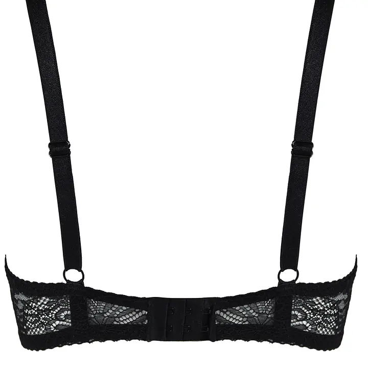 Biustonosz Fancy Bralette 19237 Black Mediolano to zmysłowa braletka w nowoczesnej odsłonie, idealna na mniejszy i średni biust. Wykonana z eleganckiej, czarnej koronki o efektownym, kwiatowym wzorze, pięknie układa się na sylwetce, podkreślając kobiece kształty. Miękkie miseczki z pojedynczą zaszewką w dolnej części zapewniają naturalny wygląd biustu i delikatne uniesienie. Nowa konstrukcja MS7 została stworzona z myślą o maksymalnym komforcie i lekkości, zachowując jednocześnie styl i funkcjonalność. Tył biustonosza wykończony klasycznym zapięciem na haftki, a regulowane ramiączka pozwalają na idealne dopasowanie. Fancy Bralette to must-have w garderobie każdej kobiety kochającej modną i wygodną bieliznę.
Skład: 70% Poliamid, 25% Poliester, 5% Elastan
 